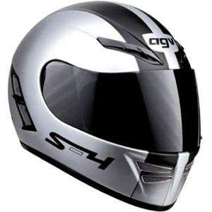  AGV S 4 SV Helmet   Medium/Silver/Black Automotive