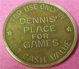 DENNIS PLACE FOR GAMES CHICAGO,IL NO CASH VALUE 2963  