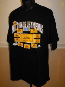 NEW Los Angeles Lakers XLarge XL 2009 CHAMPS Shirt 2DC  