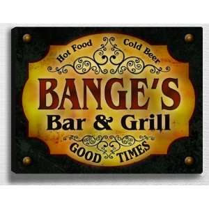  Banges Bar & Grill 14 x 11 Collectible Stretched 