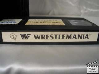 WWF   Wrestlemania 1 VHS Hulk Hogan, Mr. T, Roddy Piper  
