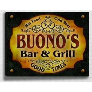  Buonos Bar & Grill 14 x 11 Collectible Stretched 