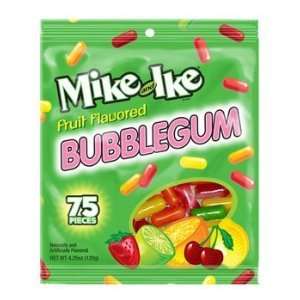 Mike & Ike Fruit Flavored Bubble Gum 4.25 Oz Bag (Pack of 4)  