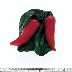   Resin Red Hot Pepper Knob(Jvj80010) Painted Acrylic