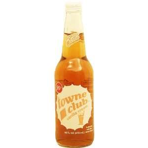 Towne Club vanilla cream soda, 16 fl. oz. glass bottle