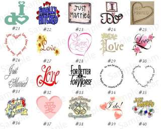 150 Wedding Custom Bubble Labels Just Married GP #1  