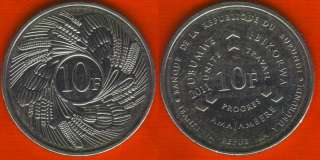 NEW Burundi 10 francs 2011 km#new UNC  