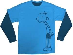   Diary of a Wimpy Kid Greg Blue T Shirt   Size Large 
