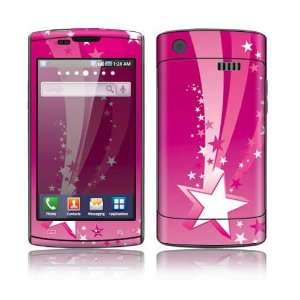    Samsung Captivate Decal Skin Sticker   Pink Stars 
