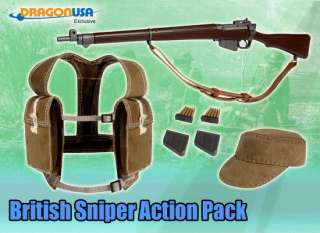Dragon WWII 1/6 British Sniper Action Pack Set 71414  