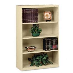  Tennsco Metal Bookcase, 4 Shelves, 34 1/2w x 13 1/2d x 52 