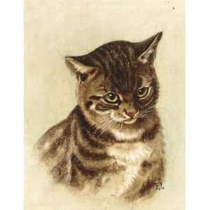     Ernest Lawson   24 x 32 inches   Portrait of a Cat