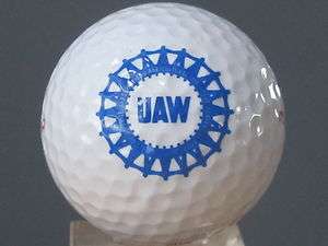 UAW UNITED AUTO WORKERS LOGO GOLF BALL  