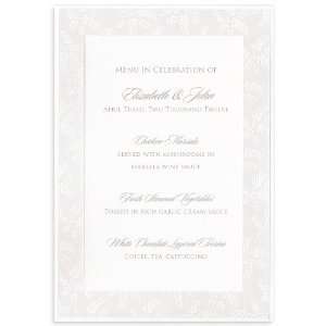  Printable Menu Card   Wedding Fern Border (50 Pack) Arts 