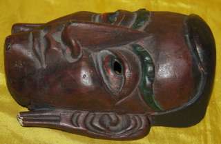 name wonderful amazing real old antique tibetan folk ritual carved