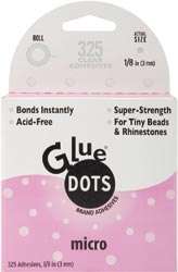 Glue Dots Micro Dot Roll Adhesive 1/8 325 dots  