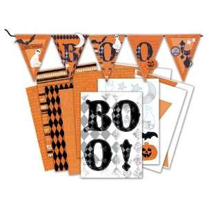  Little Yellow Bicycle TRICK OR TREAT Paper Banner Kit 
