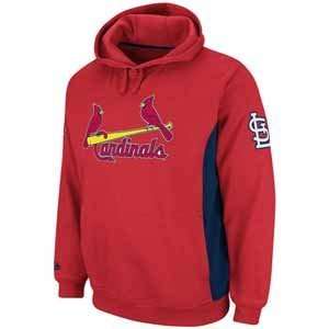 St Louis Cardinals Captain Hooded Sweatshirt   Large 