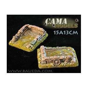  Cama Scenics (15mm WWII) Large Artillery Scenic Bases 