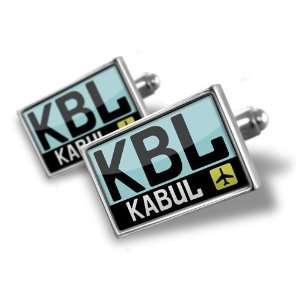 Cufflinks Airport code KBL / Kabul country Afghanistan   Hand Made 