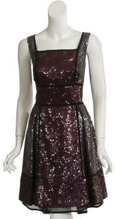 Sparkling NAEEM KHAN RUNWAY Sequin Dress $3990 12 NEW  