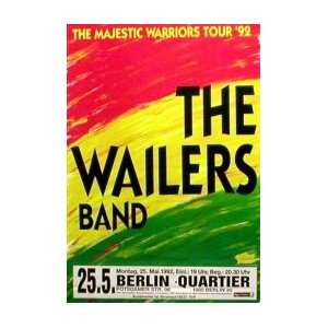  WAILERS Majestic Warriors Tour 1992 Music Poster