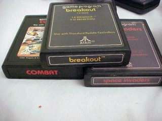 ATARI LOT OF 8 CONTROLS & 3 GAMES FOR 2600 SYSTEM SOLD AS UNTESTED AS 