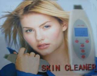   Portable Ultrasonic Skin Scrubber Cleaner Massager LCD 3q  