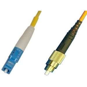 LC/UPC to FC/UPC simplex single mode 9/125 fiber patch cord, 1m length