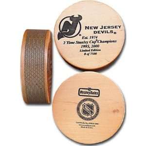  New Jersey Devils Laser Engraved Hockey Puck Sports 