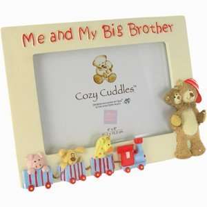   Me and my big brother teddy bear picture frame for the Nursery Baby