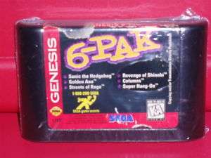 SEGA GENESIS Genesis 6 Pack CARTRIDGE Six Pack NOMAD  