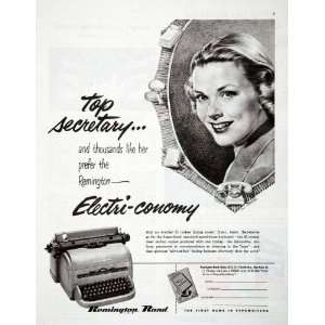  1950 Ad Remington Rand Typewriter Boris Chaliapin New York 