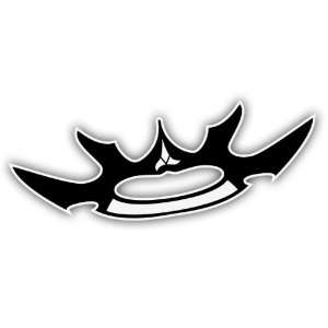   Decal Klingon Weapon Sticker Black on White star trek 