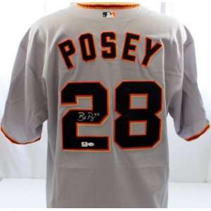 Buster Posey Signed World Series Jersey   GAI   Autographed MLB 