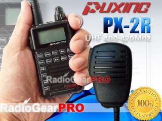 PUXING PX 2R UHF 400 470Mhz Small Radio + speaker mic  