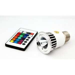 GreenLEDBulb E27 Multi Color 5 Watt RGB LED Bulb with Remote Control 