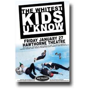  Whitest Kids U Know Poster   Concert Flyer   PDX Jan 12 