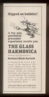1967 Barbara Ninde Byfield witch art The Glass Harmonica book release 