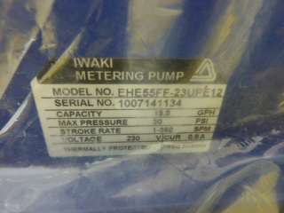 Walchem E Class Metering Pump EHE55FF 23UPE12 New  