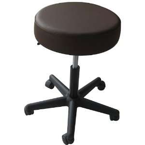 Sivan Health and Fitness Brown Chocolate Adjustable Rolling Stool for 
