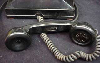 Lovely Art Deco Black Bakelite Northern Electric Telephone Desk Phone 