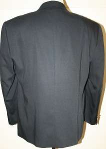 MAZZONI Mens 44S Black Suit Coat Blazer Sport 44 S Two Button Jacket 