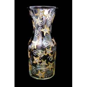  Wishing on the Stars Design   Hand Painted   Glass Carafe 