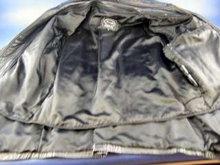 Tannery West Mens Winter Black Soft Leather Car Coat Lined Thinsulite 