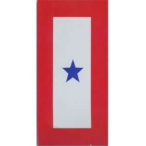  Blue Service Star Window Banner