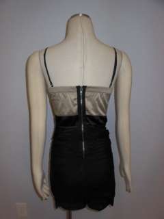 amiclubwear Beiges black ruched Wrap Exposed zip rear cocktail club 