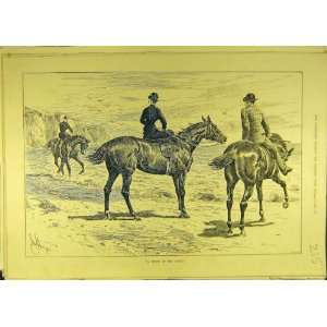  1889 Whiff Briny Horses Seaside Beach Riders Horses