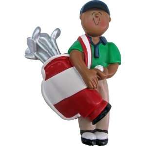  8127 OC 105 MAA Male African American Golfer With Golf Clubs 