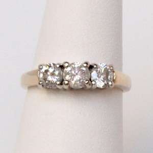 83 ct Diamond Journey Ring set in 14K (#498)  